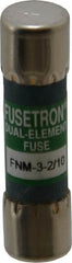 Cooper Bussmann - 250 VAC, 3.2 Amp, Time Delay General Purpose Fuse - Fuse Holder Mount, 1-1/2" OAL, 10 at 125 V kA Rating, 13/32" Diam - Exact Tooling