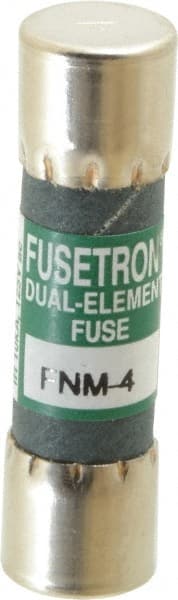 Cooper Bussmann - 250 VAC, 4 Amp, Time Delay General Purpose Fuse - Fuse Holder Mount, 1-1/2" OAL, 10 at 125 V kA Rating, 13/32" Diam - Exact Tooling