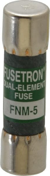 Cooper Bussmann - 250 VAC, 5 Amp, Time Delay General Purpose Fuse - Fuse Holder Mount, 1-1/2" OAL, 10 at 125 V kA Rating, 13/32" Diam - Exact Tooling