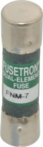 Cooper Bussmann - 250 VAC, 7 Amp, Time Delay General Purpose Fuse - Fuse Holder Mount, 1-1/2" OAL, 10 at 125 V kA Rating, 13/32" Diam - Exact Tooling