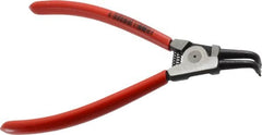 Knipex - External Retaining Ring Pliers - 6-3/4" OAL, Bent Nose - Exact Tooling