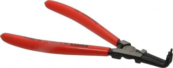 Knipex - External Retaining Ring Pliers - 8-1/2" OAL, Bent Nose - Exact Tooling