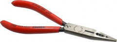 Knipex - 6-1/4" OAL, Electrician's Pliers - Standard Jaw, Standard Head - Exact Tooling