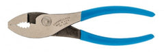 Channellock - 6" OAL, 31/32" Jaw Length, 1-9/32" Jaw Width, Slip Joint Pliers - Regular Nose Head, Standard Tool, Wire Cutting Shear - Exact Tooling