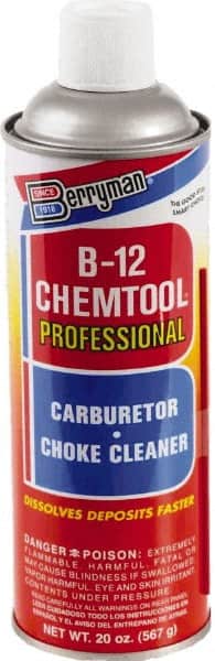 Berryman Products - Acetone Carburetor & Parts Cleaner - 20 oz Aerosol Can - Exact Tooling