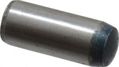 Metric Blue - 8mm Diam x 20mm Pin Length Alloy Steel Pull Out Dowel Pin - 1 Beveled & 1 Threaded End - Exact Tooling