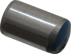Metric Blue - 6mm Diam x 10mm Pin Length Alloy Steel Pull Out Dowel Pin - 1 Beveled & 1 Threaded End - Exact Tooling