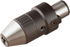 Seco - 2.49 to 15.98mm Capacity, Integral Shank Drill Chuck - Keyed, Modular Connection, 55.98mm Sleeve Diam - Exact Tooling