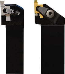 Seco - CE, External, Right Hand, 2.65mm Max Depth of Cut, 1.15 to 2.65mm Groove Width, Indexable Grooving Tool Holder - 10ER Insert Compatibility, 32mm Shank Height, 24.99mm Shank Width, 170mm OAL - Exact Tooling
