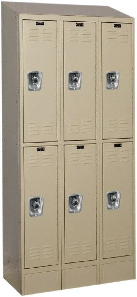 Hallowell - 6 Door, 2 Tier, Ready-Built Wardrobe & Box Lockers - Exact Tooling
