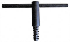Gibraltar - 10" Chuck Diam Compatibility, Lathe Chuck Key - Compatible with 3-Jaw Chucks, Self Ejecting, 4.53" Body Length, 0.472" Actual Key Square Size - Exact Tooling