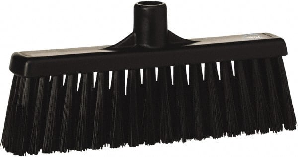 Vikan - 5-5/8" OAL Polyester Bristle Lobby Broom - 3" Bristle Length, 11" Wide - Exact Tooling