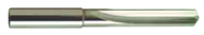 15/32 Dia. - Carbide Straight Flute 4XD Drill-120° Point-Coolant-Bright - Exact Tooling