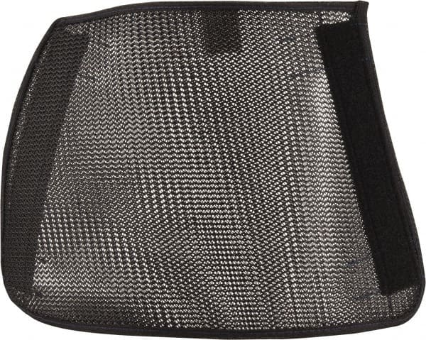 Ansell - Size Universal, Black Cane Mesh Chemical & Puncture Resistant Sleeve - 9" Long Sleeve, Cut Resistance Level 3, Elastic Opening at Both Ends - Exact Tooling