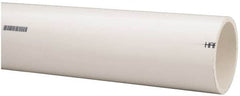 Made in USA - 3" Pipe, 5' Long PVC Unthreaded Plastic Pipe Nipple - 260 Max psi, 3.04" ID x 3-1/2" OD, Schedule 40, White - Exact Tooling