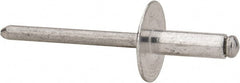 RivetKing - Size 66 Large Flange Dome Head Aluminum Open End Blind Rivet - Exact Tooling