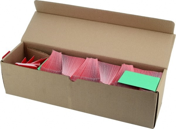 NMC - 2-1/8" High x 4-1/4" Long, Safety & Facility Blank Tag - 1 Side, Red Cardstock - Exact Tooling