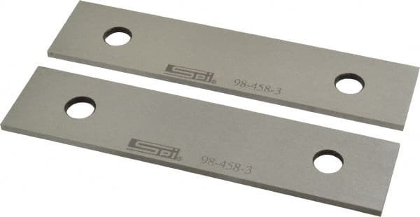 SPI - 6" Long x 1-3/8" High x 1/8" Thick, Steel Parallel - Sold as Matched Pair - Exact Tooling