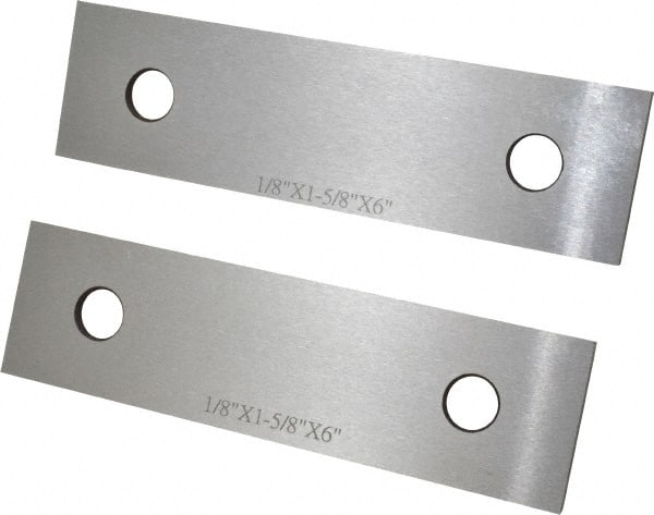 SPI - 6" Long x 1-5/8" High x 1/8" Thick, Steel Parallel - Sold as Matched Pair - Exact Tooling