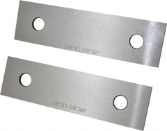 SPI - 6" Long x 1-5/8" High x 1/8" Thick, Steel Parallel - Sold as Matched Pair - Exact Tooling