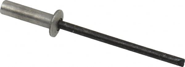 RivetKing - Size 44 Dome Head Aluminum Closed End Sealing Blind Rivet - Steel Mandrel, 0.188" to 1/4" Grip, 1/4" Head Diam, 0.129" to 0.133" Hole Diam, 0.485" Length Under Head, 1/8" Body Diam - Exact Tooling