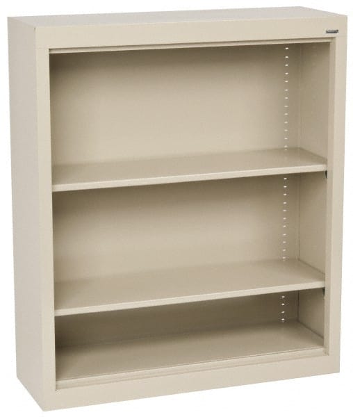 Sandusky Atlantic - 2 Shelf, 42" High x 36" Wide Bookcase - 12" Deep, Steel, Putty - Exact Tooling