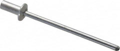 RivetKing - Size 41 Dome Head Aluminum Closed End Sealing Blind Rivet - Aluminum Mandrel, 0.02" to 0.062" Grip, 1/4" Head Diam, 0.129" to 0.133" Hole Diam, 0.297" Length Under Head, 1/8" Body Diam - Exact Tooling