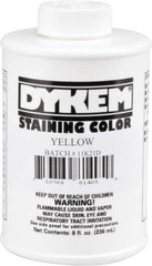 Dykem - 8 Ounce Yellow Staining Color - Brush in Cap Container - Exact Tooling