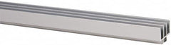80/20 Inc. - 1 Panel, 0 to 48" Wide Door, Clear Anodized Aluminum Door Slide Track - 0.275" Door Thickness - Exact Tooling