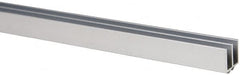 80/20 Inc. - 1 Panel, 0 to 48" Wide Door, Clear Anodized Aluminum Door Slide Track - 0.281" Door Thickness - Exact Tooling
