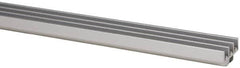 80/20 Inc. - 1 Panel, 0 to 48" Wide Door, Clear Anodized Aluminum Door Slide Track - 0.275" Door Thickness - Exact Tooling
