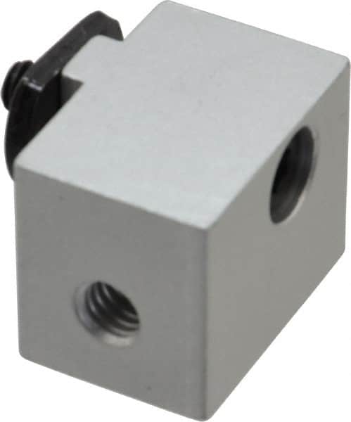 80/20 Inc. - 1" Wide, 0.88" High, Open Shelving Panel Mount Block - Aluminum, 1-1/4" Deep, Use with Series 15 - Exact Tooling