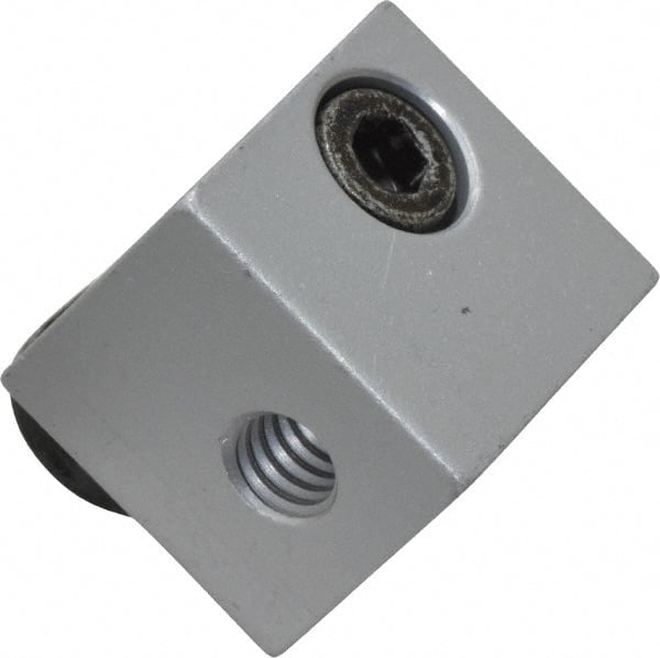 80/20 Inc. - 3/4" Wide, 0.7" High, Open Shelving Panel Mount Block - Aluminum, 0.812" Deep, Use with Series 10 - Exact Tooling