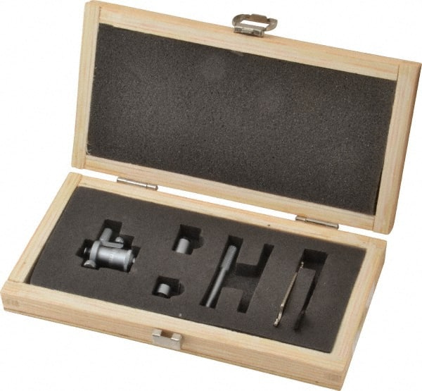 SPI - 1 to 2", Mechanical, Interchangeable Rod Micrometer - 0.001 Inch Graduation, Accurate Up to 0.0004 Inch, 0.248 Inch Rod Diameter, 1/4 Inch Travel, 2 Rods, NIST Traceability Certification Included - Exact Tooling