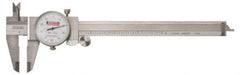 SPI - 0mm to 150mm Range, 0.02 mm Graduation, 2mm per Revolution, Dial Caliper - Exact Tooling
