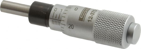 SPI - 1/2 Inch, 0.51 Inch Thimble, 0.2 Inch Spindle Diameter x Mechanical Micrometer Head - Exact Tooling