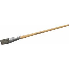 Osborn - Artist Brushes; Type: Artist Paint Brush ; Industry Size Specification: 1 ; Bristle Material: White China Bristle ; Bristle Length (Inch): 1-3/4 ; Handle Length (Inch): 6 ; Handle Material: Wood; Steel - Exact Tooling