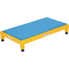 Vestil - 5" High x 19" Wide x 36" Deep, Yellow Step Stand - Steel, 500 Lb Capacity - Exact Tooling