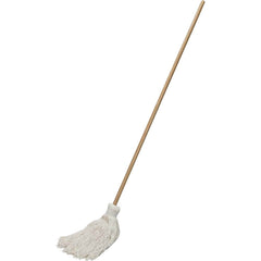 Ability One - Wet Mop Heads & Pads; Style: Loop End ; Material: Cotton ; Approximate Weight (oz.): 30 ; Mop Color: White ; Connection Type: Clamp Jaw ; Mop Head Size: Medium - Exact Tooling
