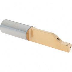 Iscar - 3mm Groove Width, 20mm Min Hole Diam, 25mm Max Hole Depth, Face Grooving Tool - 45mm OAL, Solid Carbide, TiAlN/TiN Finish - Exact Tooling