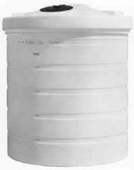 Made in USA - 500 Gallon Tapered Cylinder Linear Polyethylene Double Wall Tank - 71" High x 59" Diam - Exact Tooling