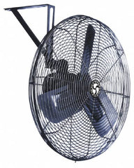 Airmaster - 30" Blade, 1/4 hp, 3,415, 5,300 & 7,185 CFM, Industrial Circulation Fan - Wall/Ceiling Mount, 115 Volts, 2 Speed - Exact Tooling