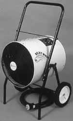 TPI - 51,195 Max BTU Rating, Portable Unit Heater - 18 Amps, 480 Volts - Exact Tooling