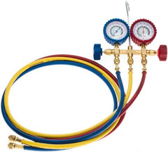 Imperial - 2 Valve Manifold Gauge with 3/5' Hose - Exact Tooling