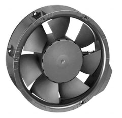 EBM Papst - 48 Volts, DC, 241 CFM, Round Tube Axial Fan - 0.35 Amp Rating, 6.77" High x 6.77" Wide x 2.01" Deep - Exact Tooling