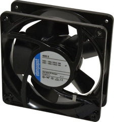 EBM Papst - 230 Volts, AC, 106 CFM, Square Tube Axial Fan - 0.08 Amp Rating, 119mm High x 119mm Wide x 1-1/2" Deep - Exact Tooling