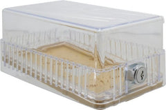 Value Collection - Plastic, Dual Base Thermostat Guard - 3-1/2" Inside Width x 3" Inside Depth x 6-3/8" Inside Height - Exact Tooling