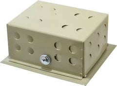 Value Collection - Metal Hinged Solid Base Thermostat Guard - 4-3/4" Inside Width x 3" Inside Depth x 6-1/4" Inside Height - Exact Tooling