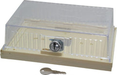 Value Collection - Plastic, Dual Base Thermostat Guard - 7-5/8" Inside Width x 2-1/8" Inside Depth x 4-1/4" Inside Height - Exact Tooling