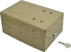Value Collection - Plastic, Solid Steel Base Thermostat Guard - 5-3/8" Inside Width x 3-1/4" Inside Depth x 7-1/4" Inside Height - Exact Tooling